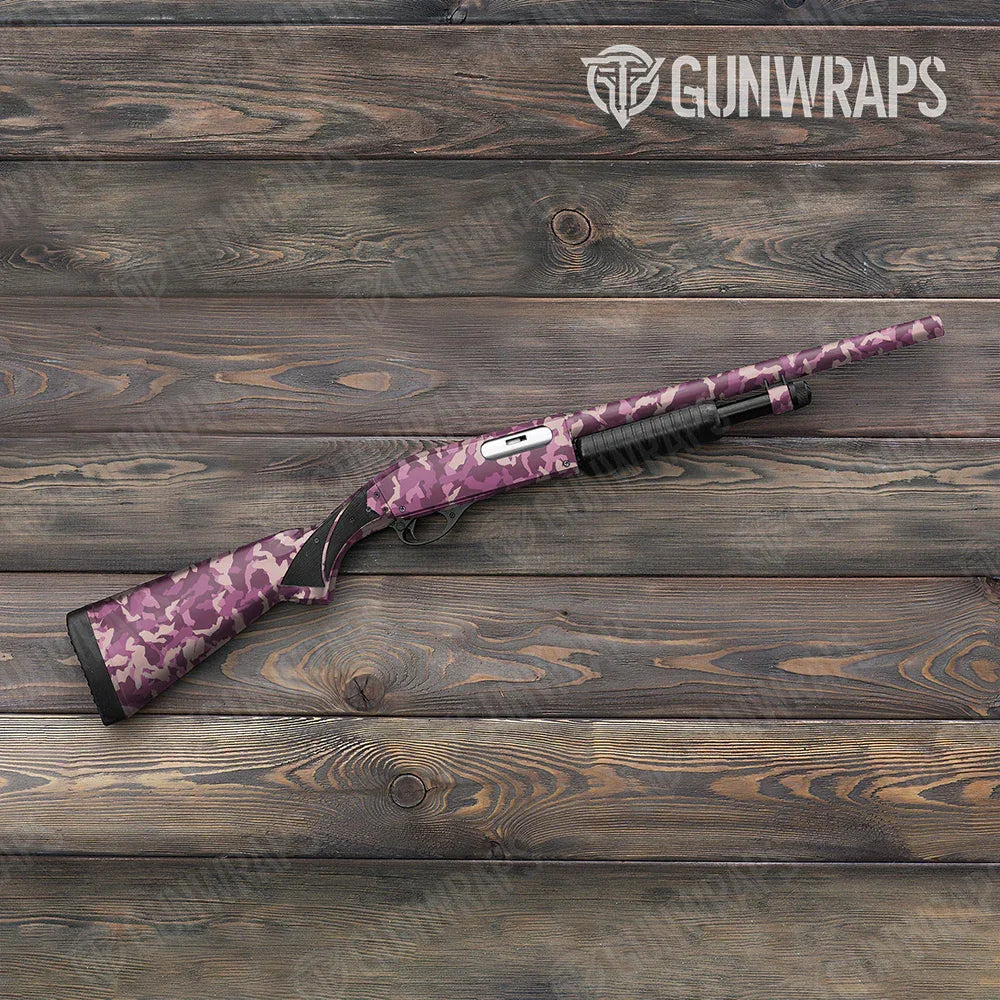 Erratic Floral Shotgun Gun Skin Vinyl Wraps