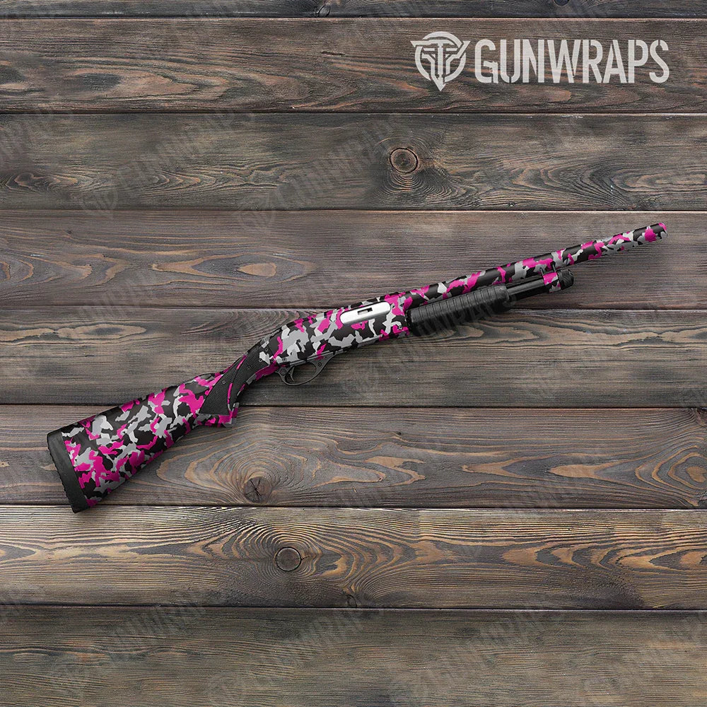 Erratic Magenta Tiger Shotgun Gun Skin Vinyl Wraps