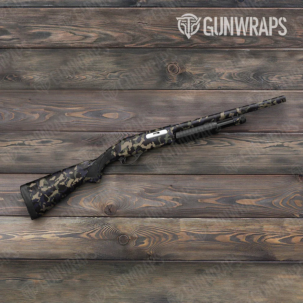 Erratic Militant Blue Shotgun Gun Skin Vinyl Wraps