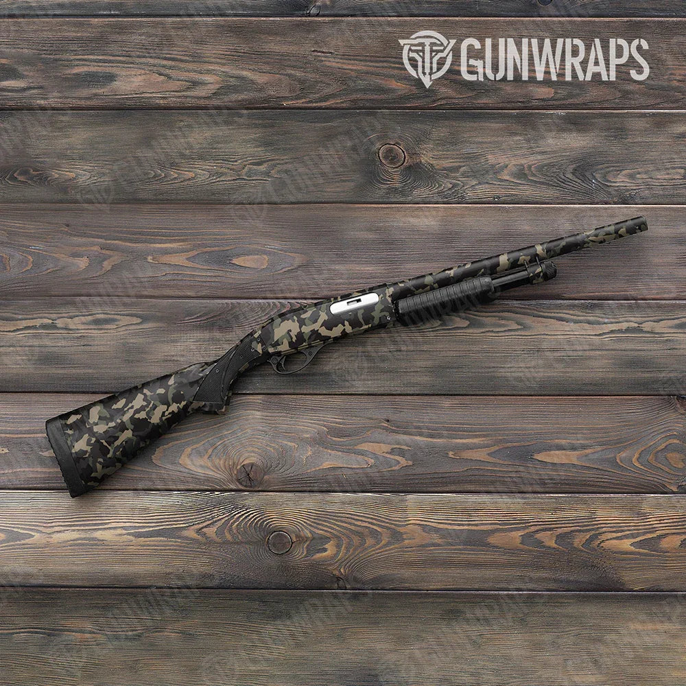 Erratic Militant Charcoal Shotgun Gun Skin Vinyl Wraps