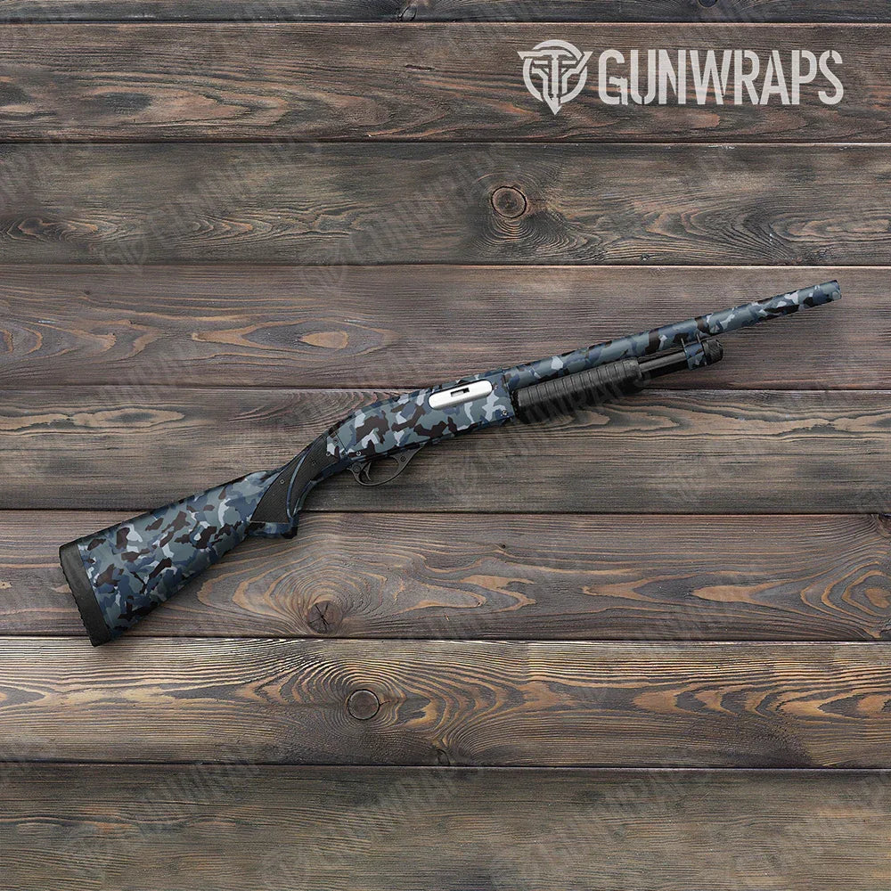 Erratic Navy Shotgun Gun Skin Vinyl Wraps