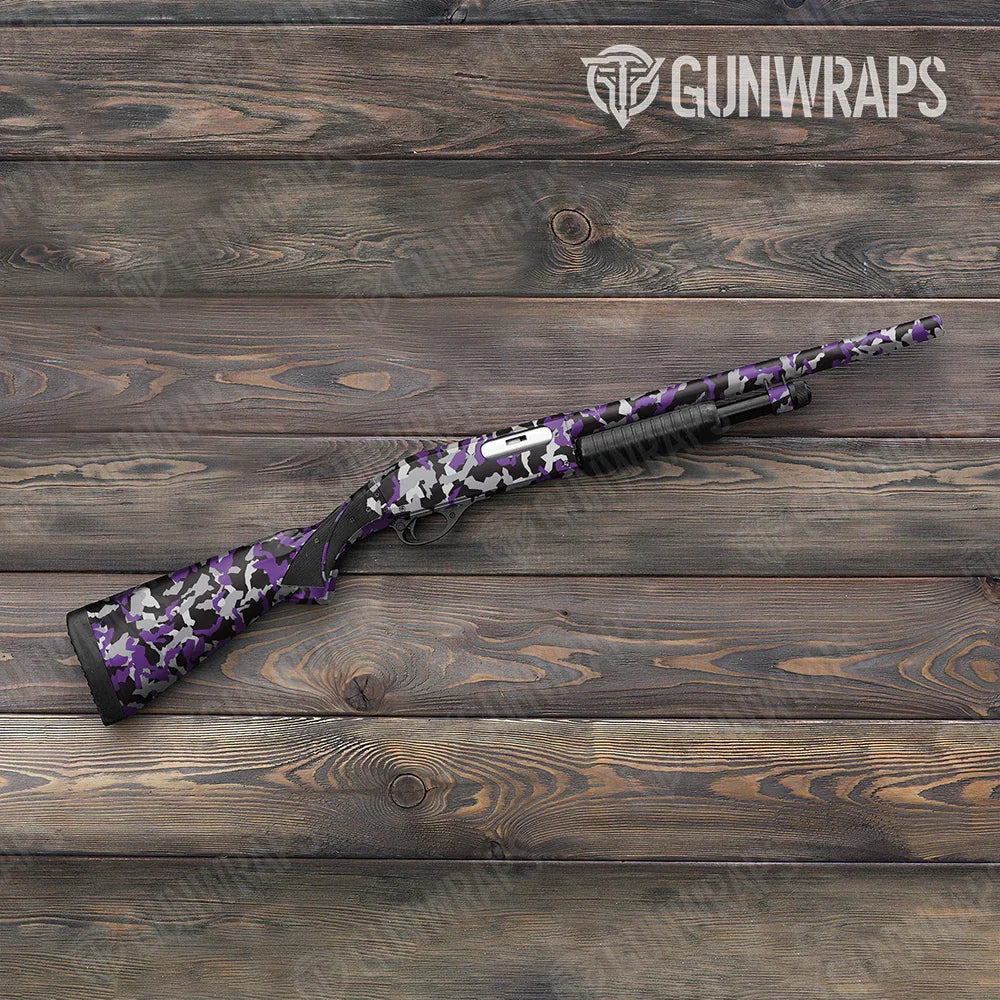 Erratic Purple Tiger Shotgun Gun Skin Vinyl Wraps