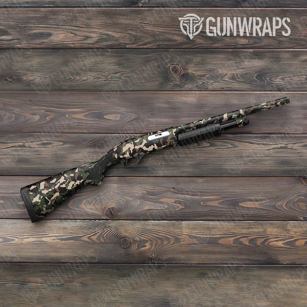 Erratic Woodland Shotgun Gun Skin Vinyl Wraps