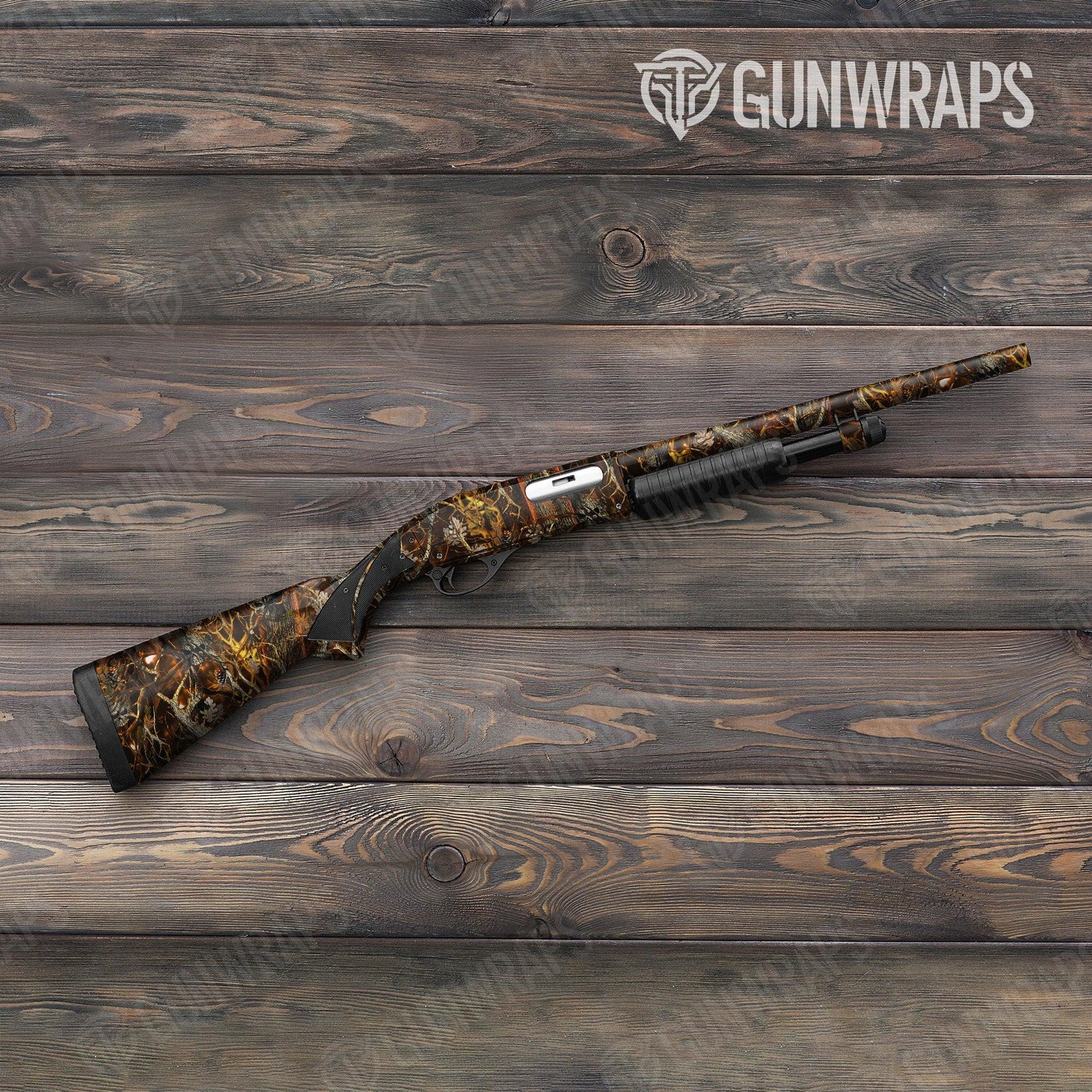 Nature Burning Voodoo Shotgun Gun Skin Vinyl Wraps