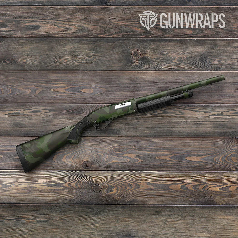 Ragged Army Dark Green Shotgun Gun Skin Vinyl Wraps