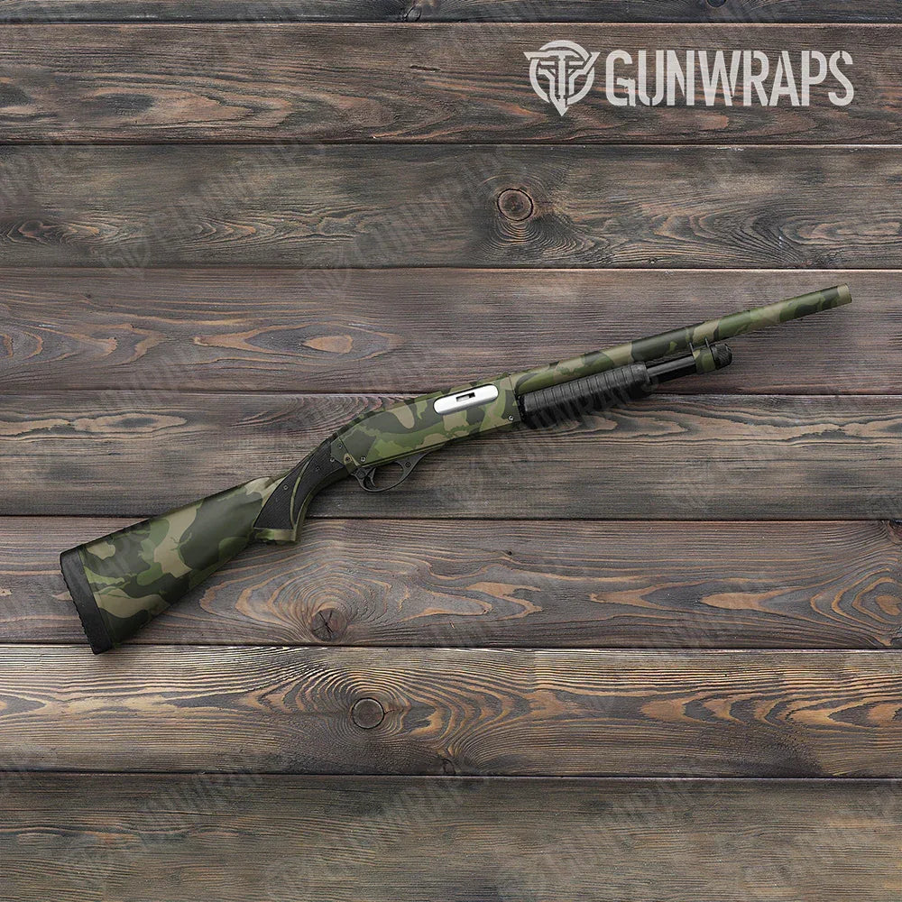 Ragged Army Green Shotgun Gun Skin Vinyl Wraps