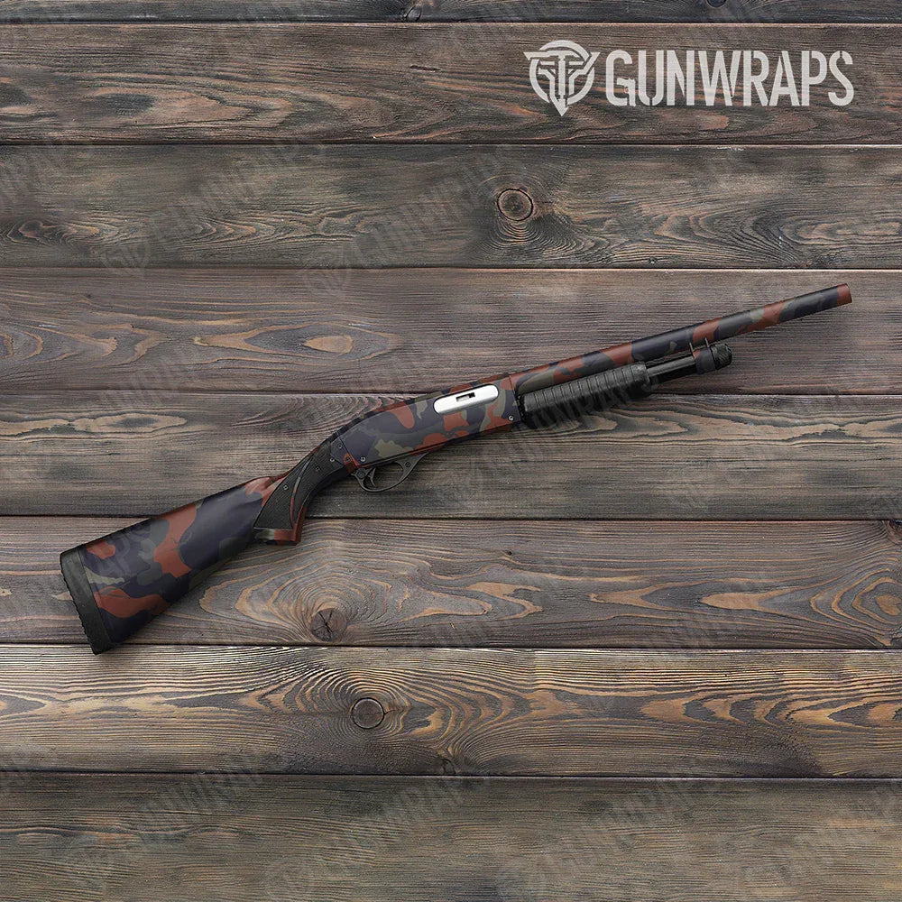 Ragged Blue Copper Shotgun Gun Skin Vinyl Wraps