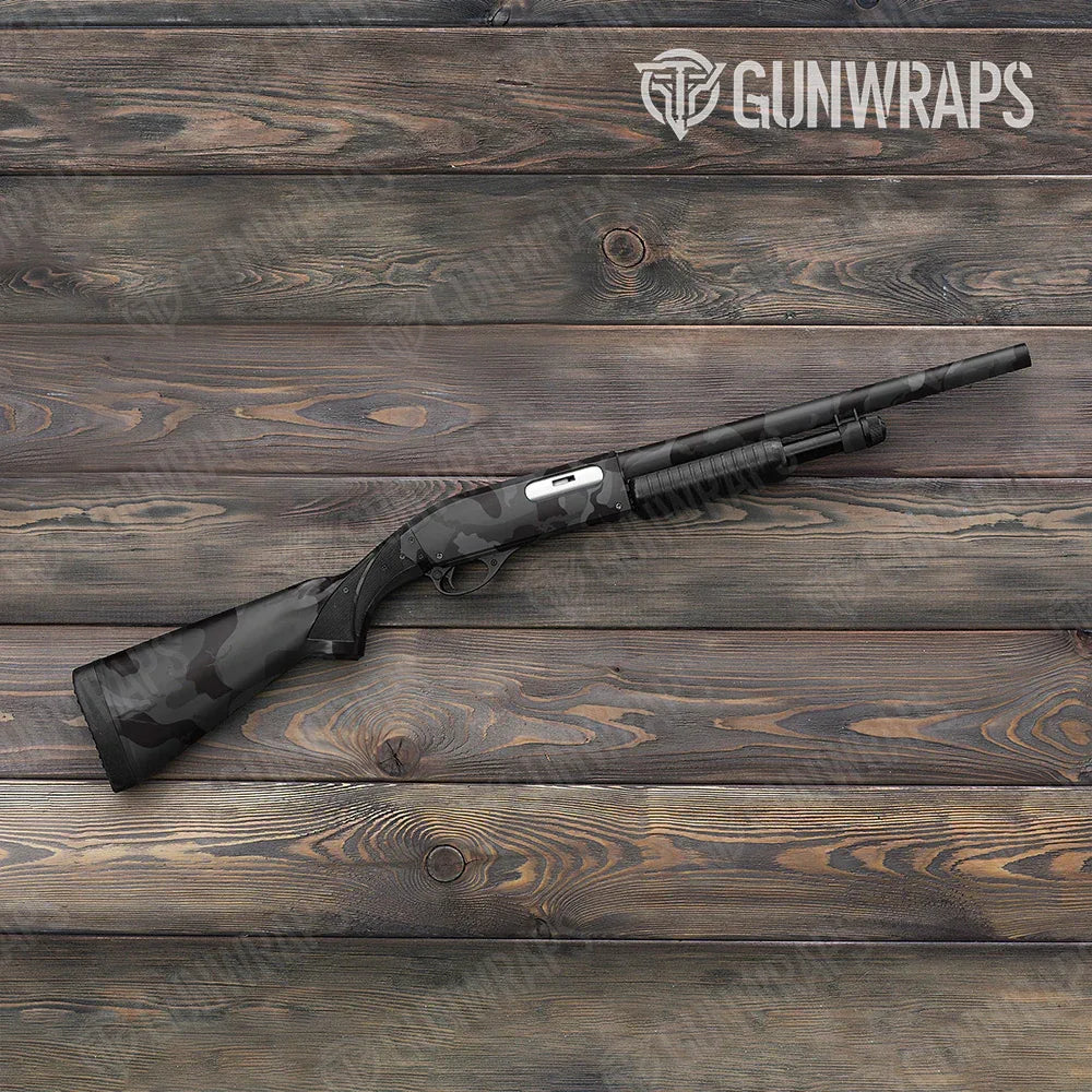 Ragged Elite Black Shotgun Gun Skin Vinyl Wraps