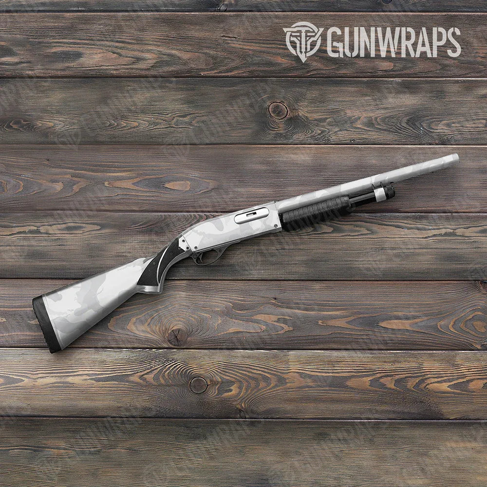 Ragged Elite White Shotgun Gun Skin Vinyl Wraps
