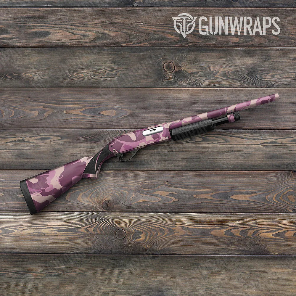 Ragged Floral Shotgun Gun Skin Vinyl Wraps