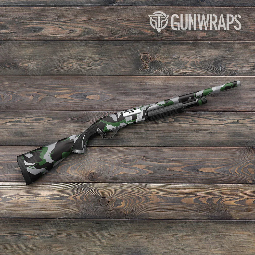 Ragged Green Tiger Shotgun Gun Skin Vinyl Wraps