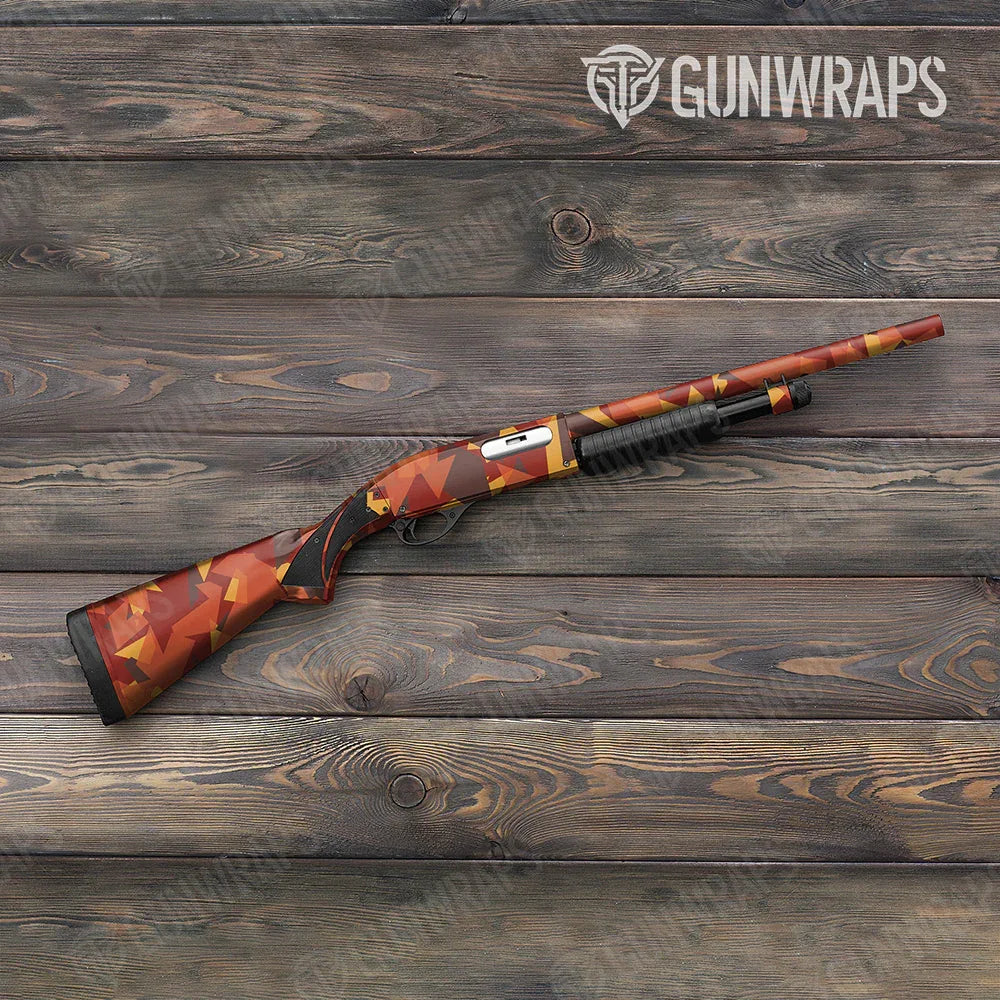 Shattered Autumn Shotgun Gun Skin Vinyl Wraps