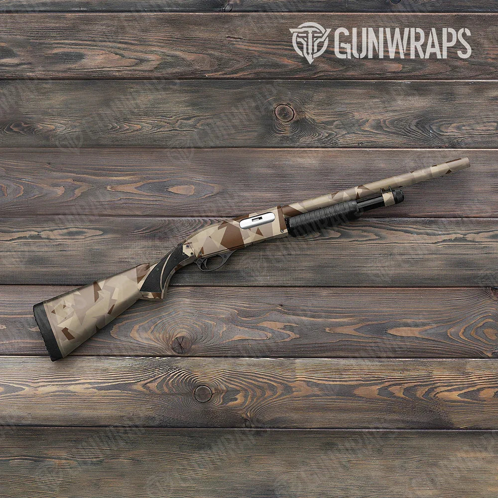 Shattered Desert Shotgun Gun Skin Vinyl Wraps