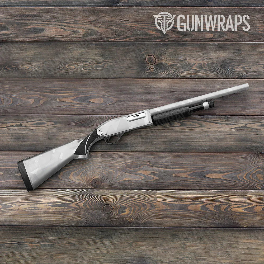 Shattered Elite White Shotgun Gun Skin Vinyl Wraps