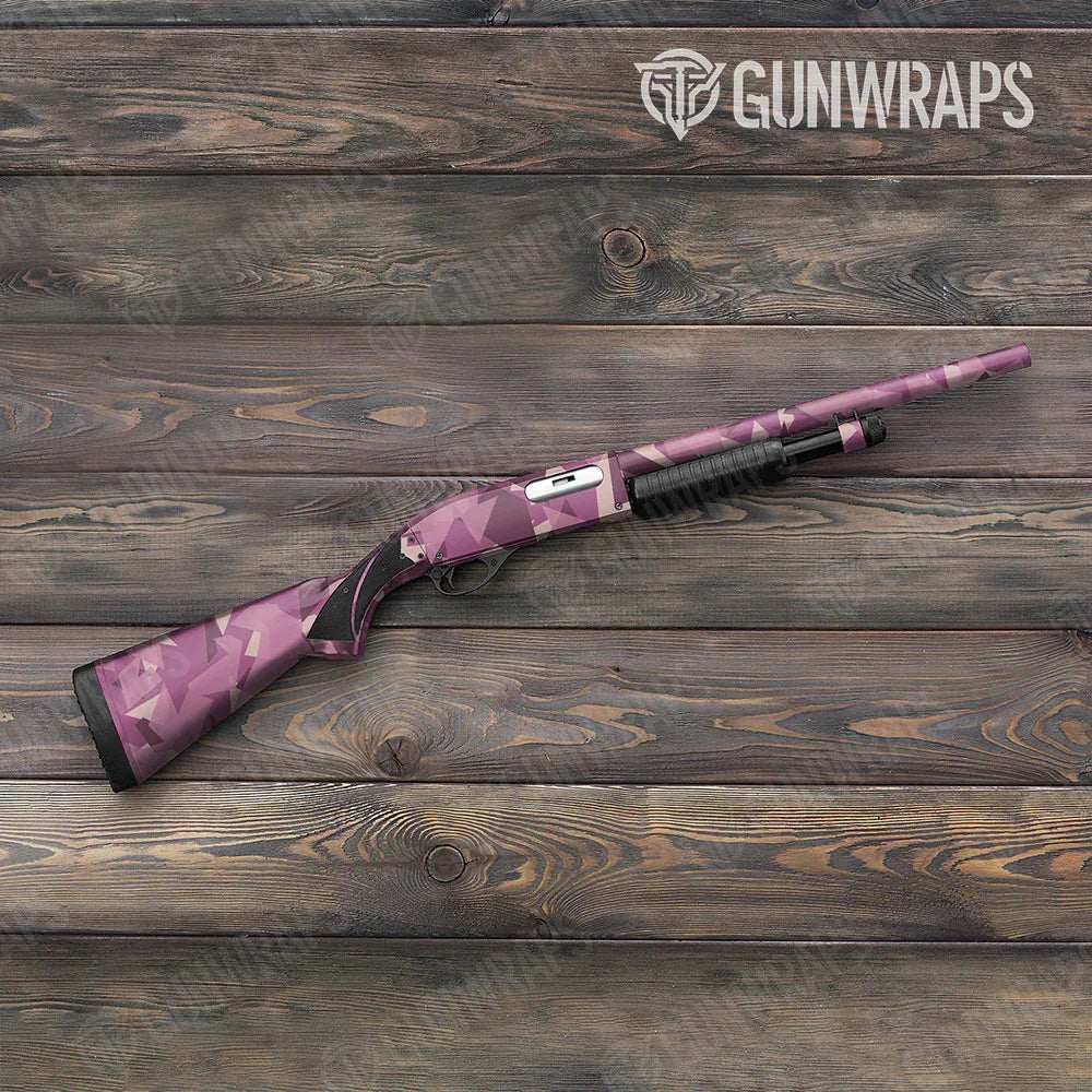 Shattered Floral Shotgun Gun Skin Vinyl Wraps