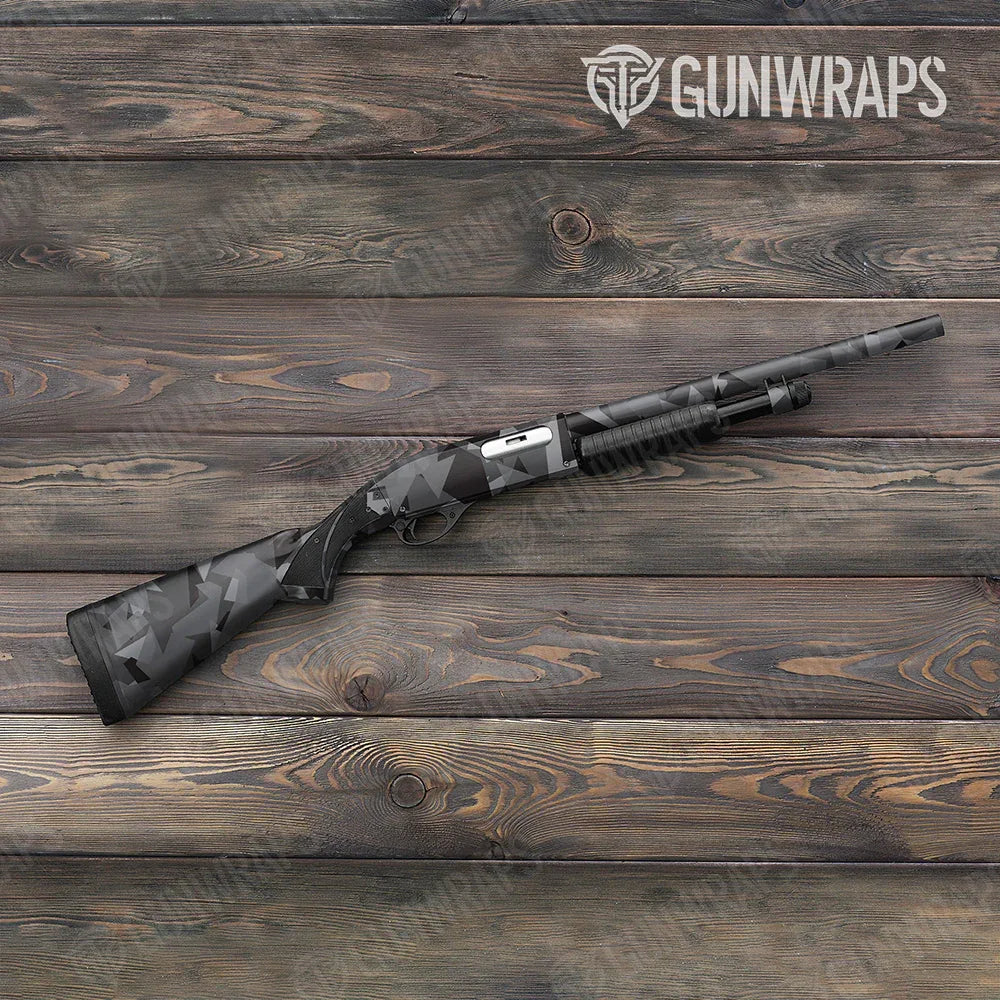 Shattered Midnight Shotgun Gun Skin Vinyl Wraps