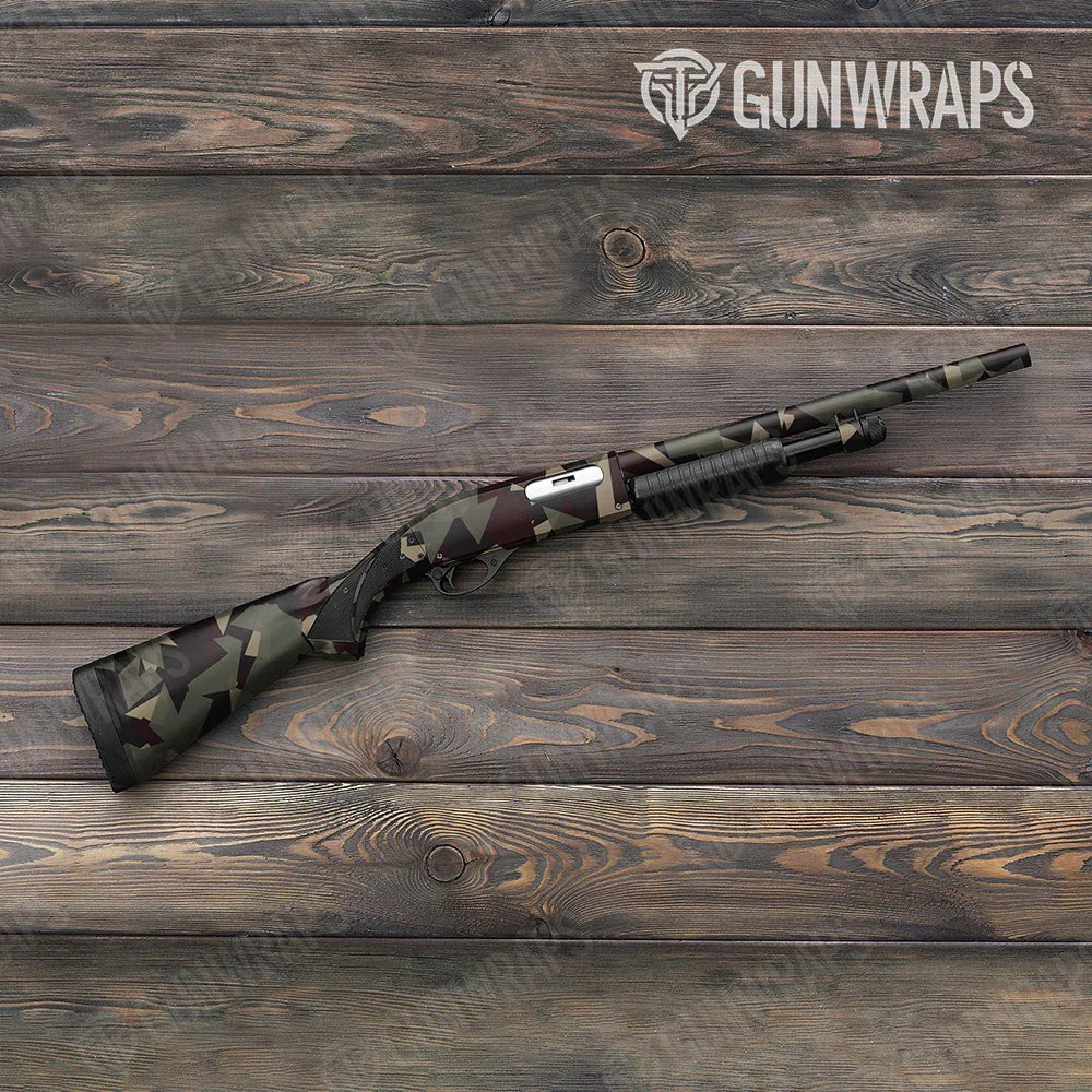 Shattered Militant Blood Shotgun Gun Skin Vinyl Wraps