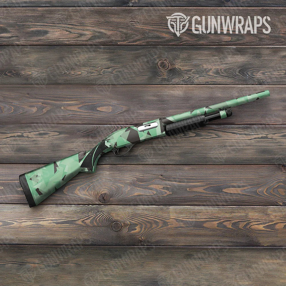 Shattered Mint Chocolate Chip Shotgun Gun Skin Vinyl Wraps