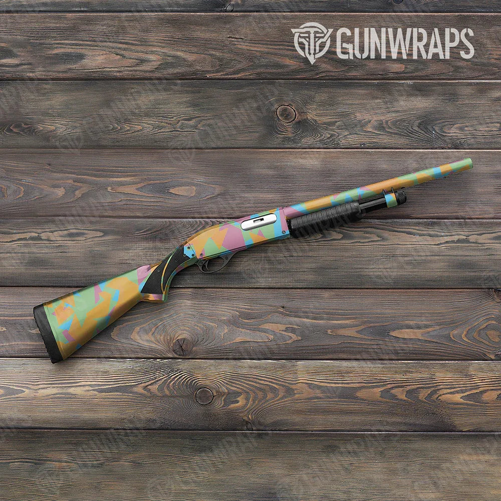Shattered Sherbert Shotgun Gun Skin Vinyl Wraps