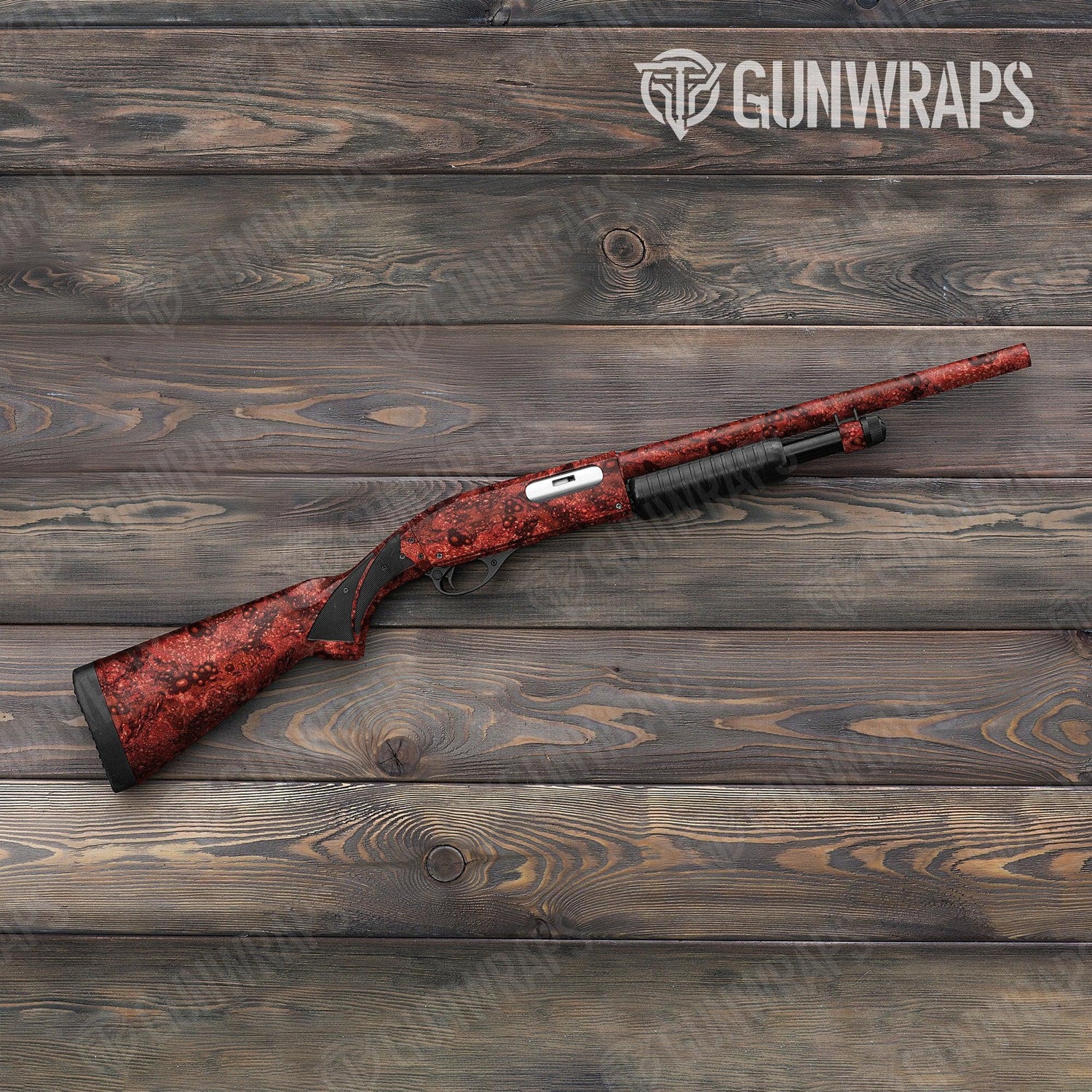 Toadaflage Red Shotgun Gun Skin Vinyl Wraps
