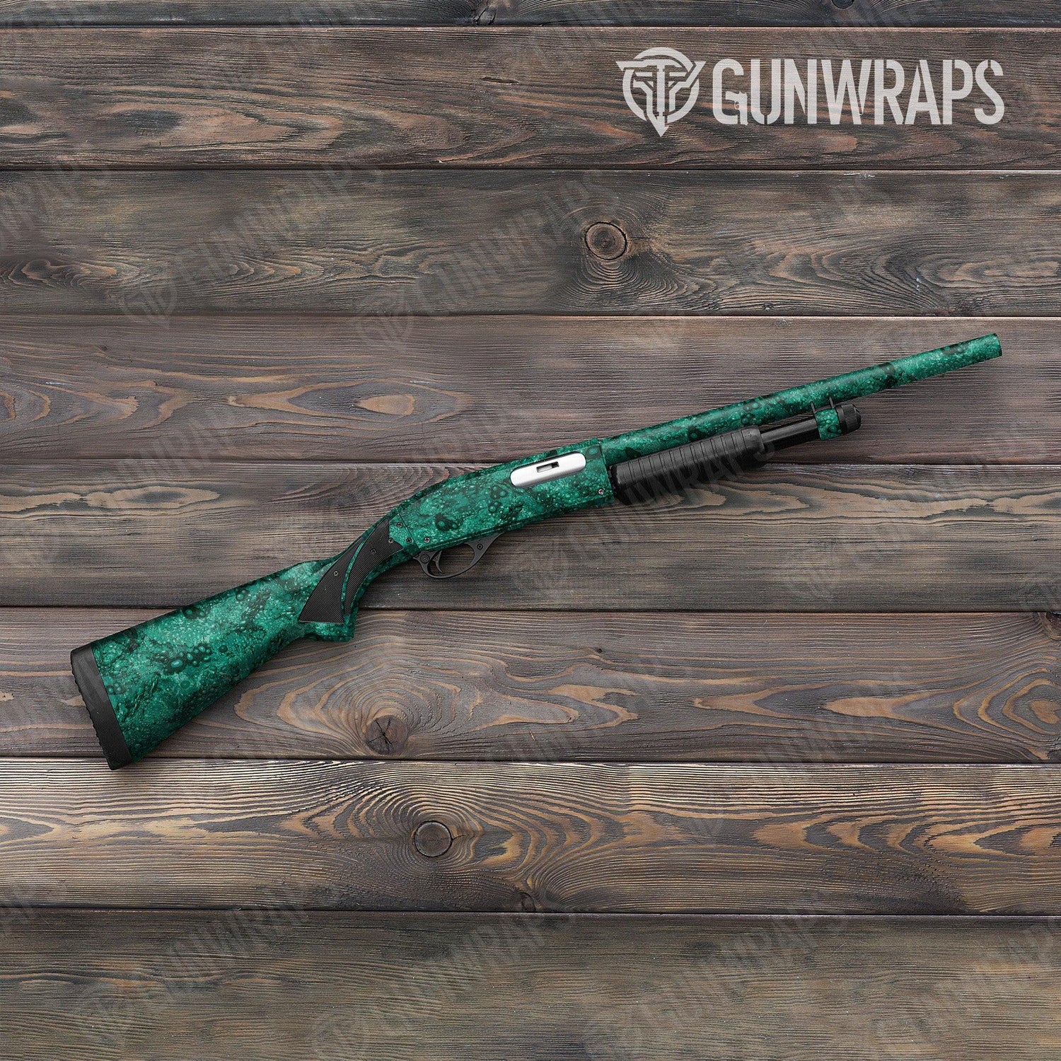 Toadaflage Teal Shotgun Gun Skin Vinyl Wraps