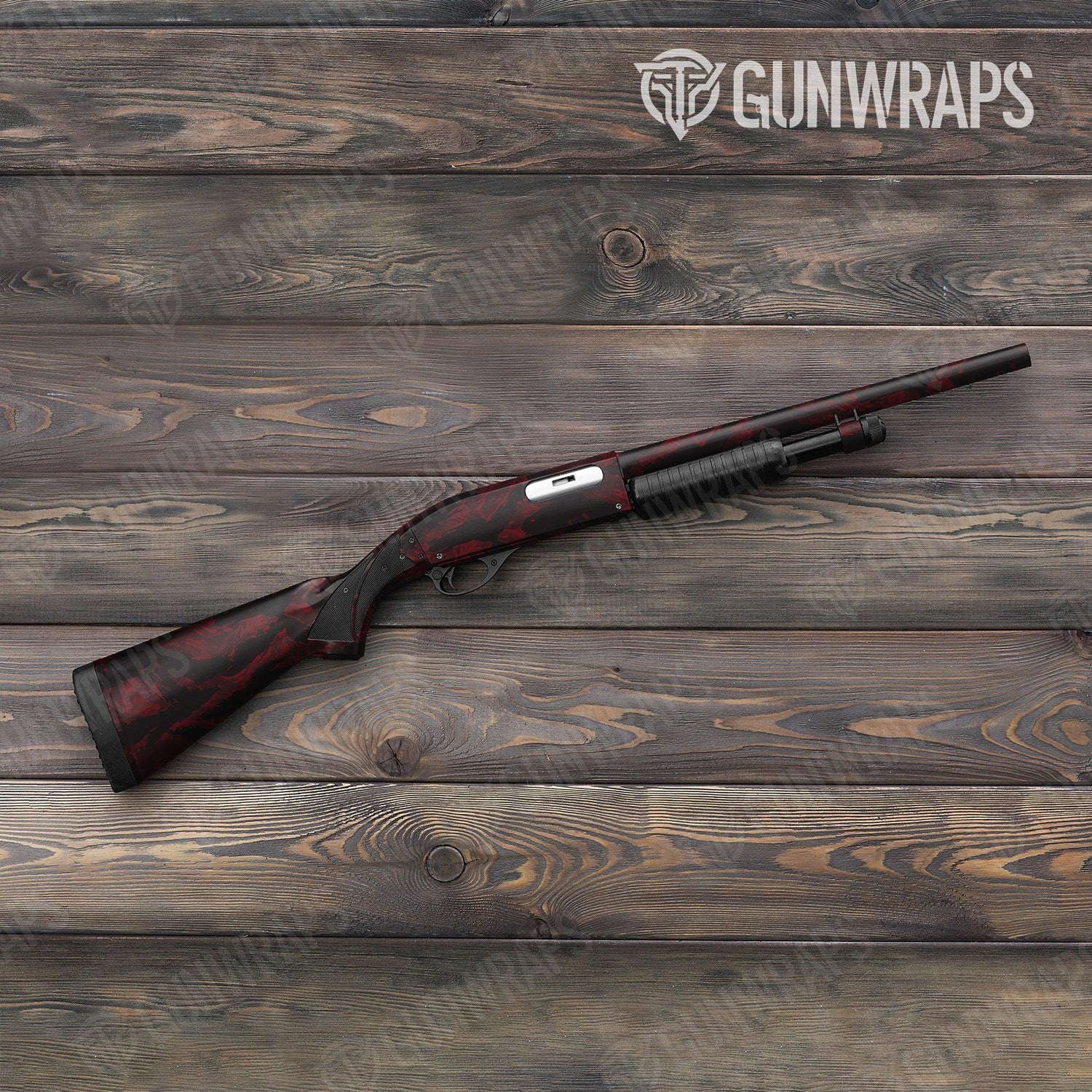 Vietnam Tiger Stripe Vampire Red Shotgun Gun Skin Vinyl Wraps