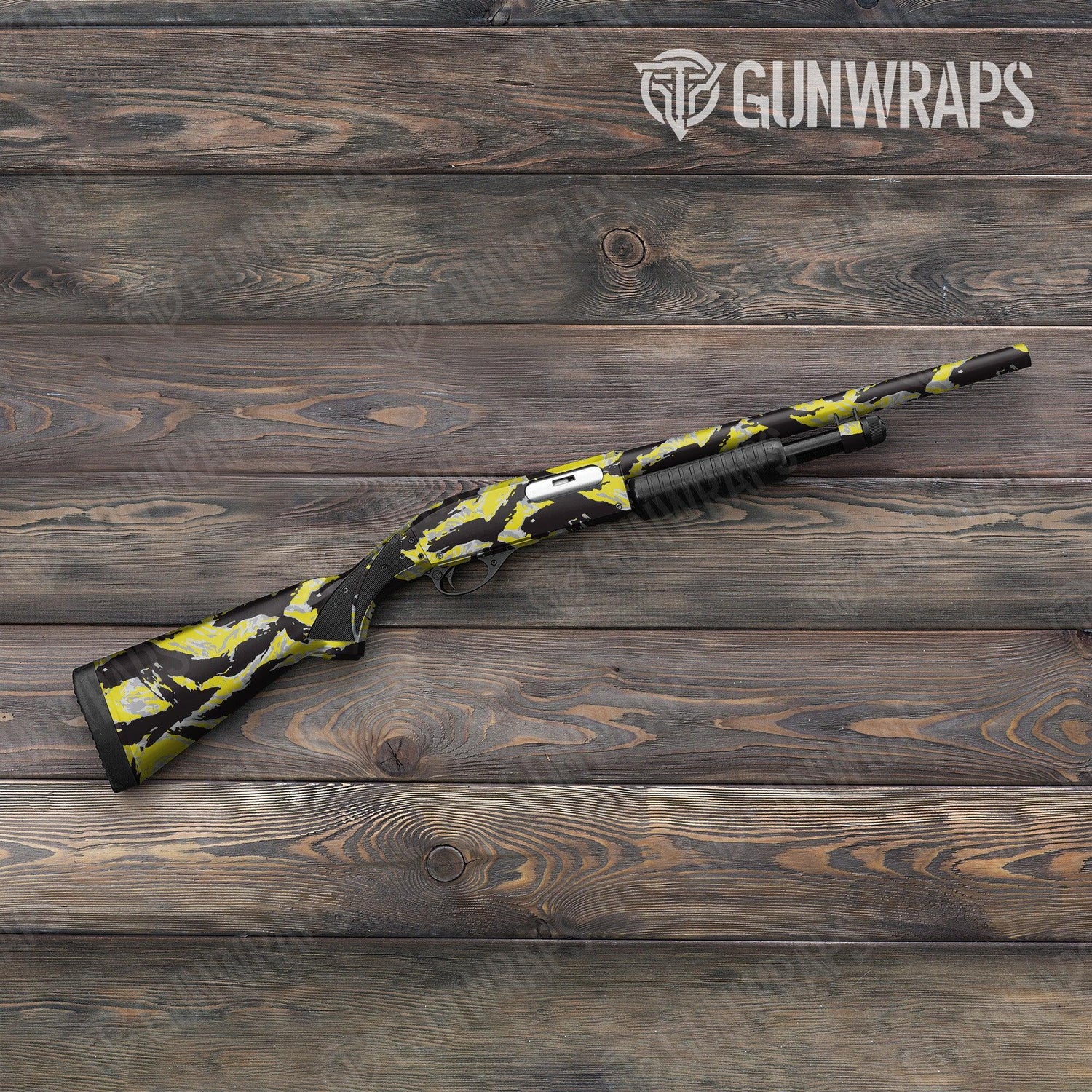 Vietnam Tiger Stripe Yellow Tiger Shotgun Gun Skin Vinyl Wraps