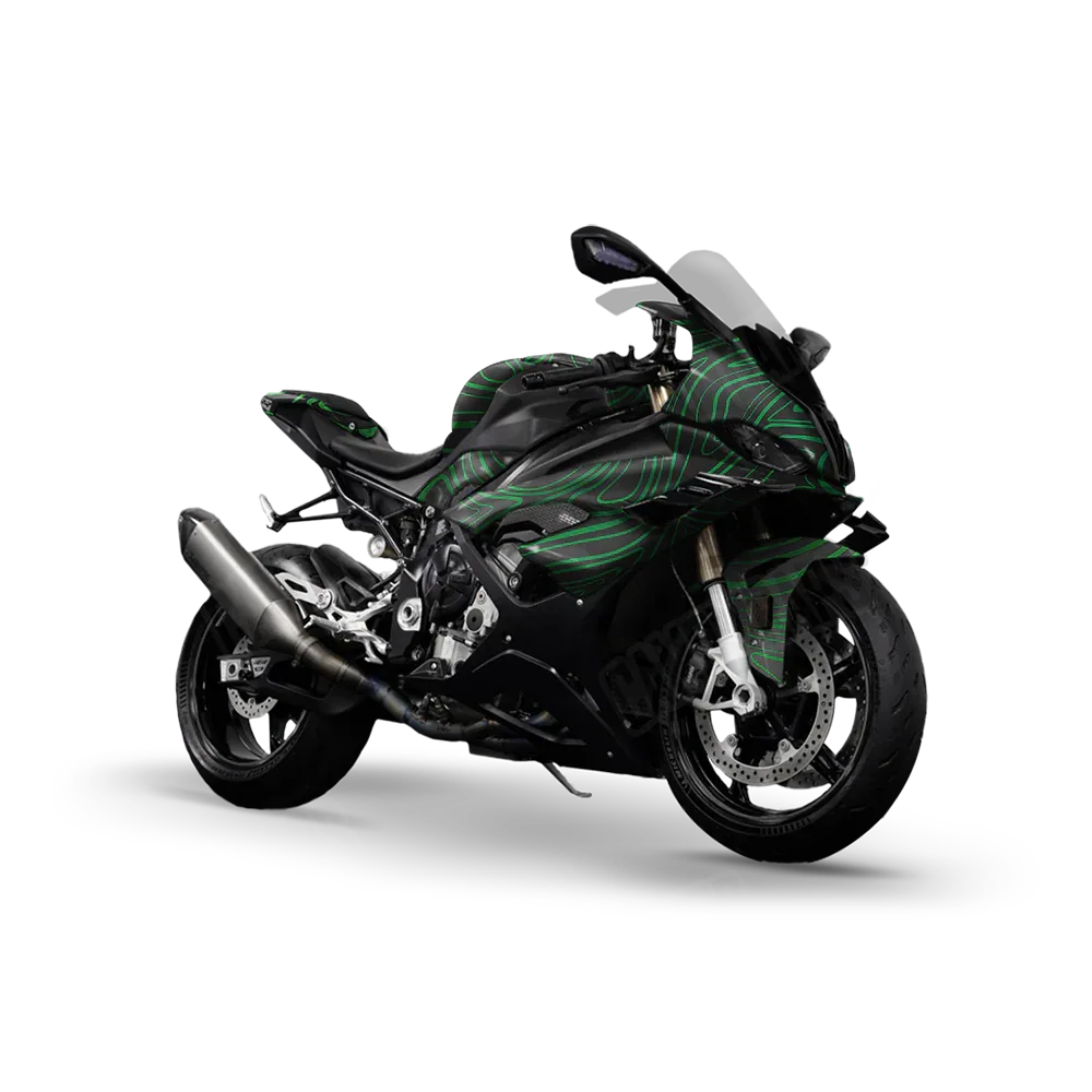Damascus Green Sports Bike Wraps