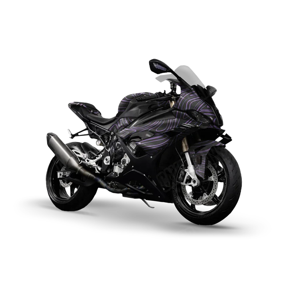 Damascus Purple Sports Bike Wraps
