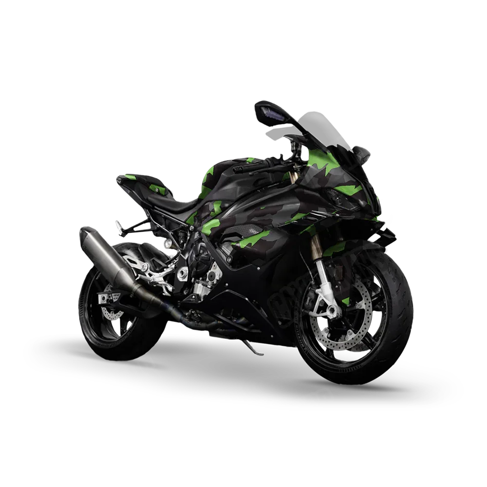 Erratic Metro Green Sports Bike Wraps