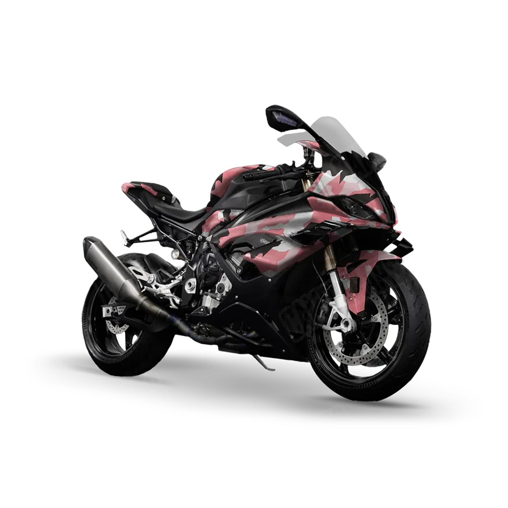 Erratic Pink Sports Bike Wraps
