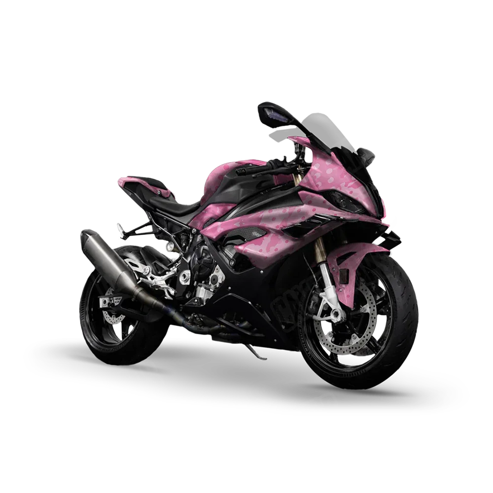 Halftone Splatter Elite Pink Sports Bike Wraps