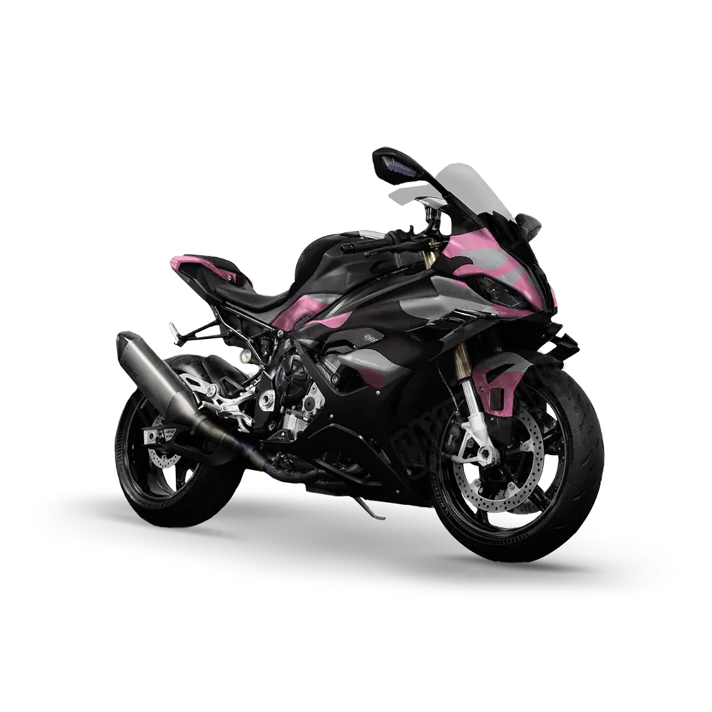 Classic Pink Tiger Sports Bike Wraps