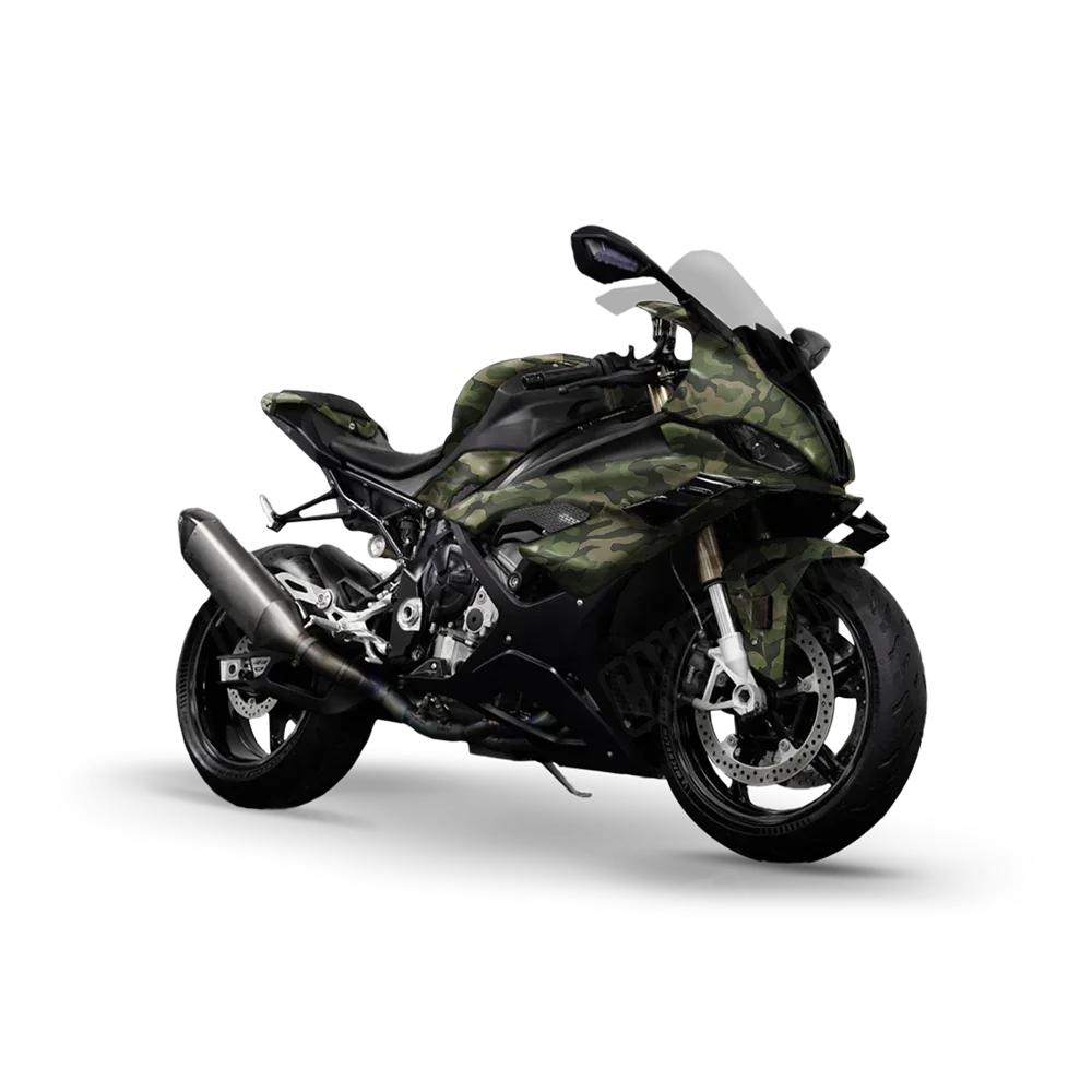 Classic Army Green Sports Bike Wraps
