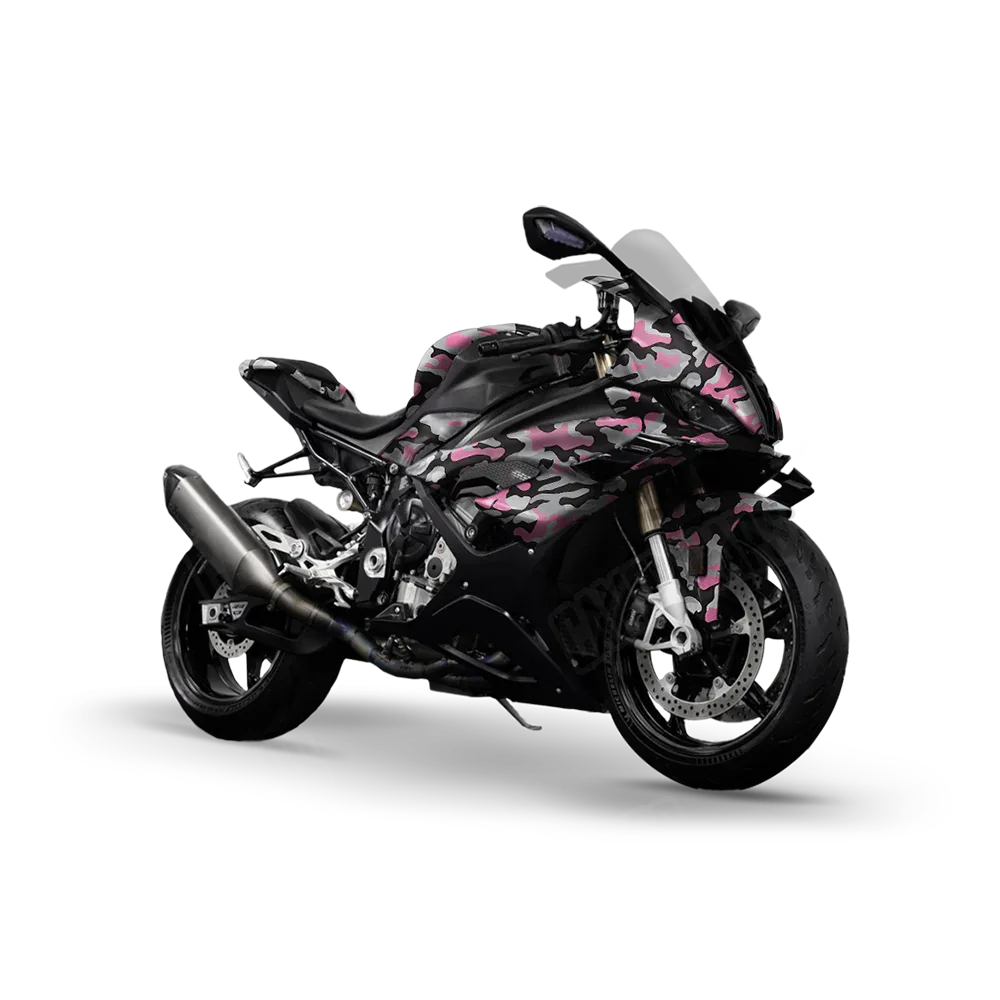 Classic Pink Tiger Sports Bike Wraps