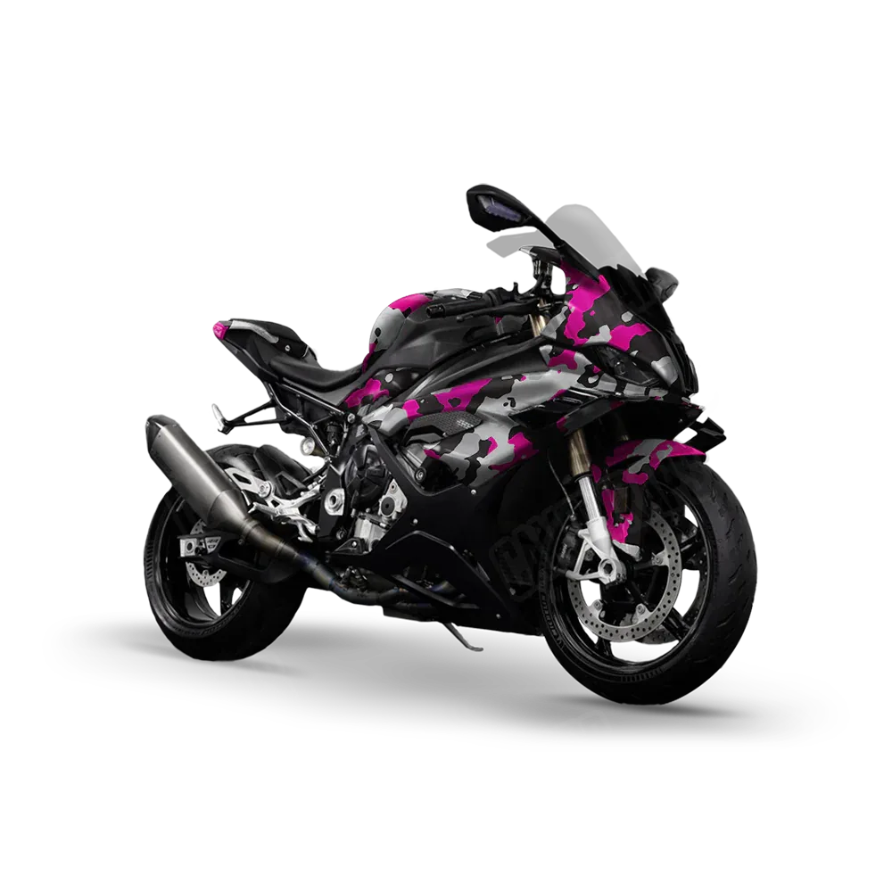 Cumulus Magenta Tiger Sports Bike Wraps