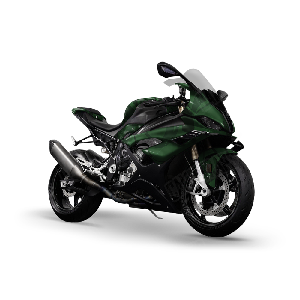 Liquid Smoke Elite Green Sports Bike Wraps