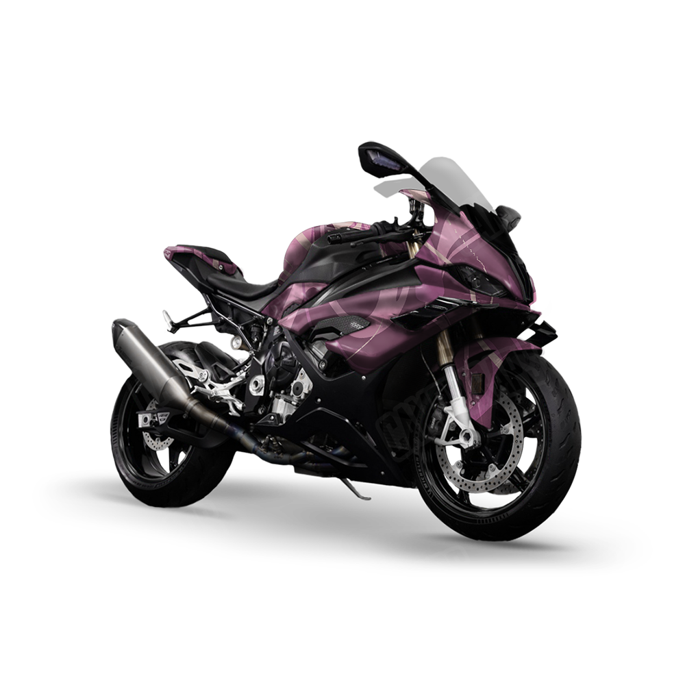 Liquid Smoke Floral Sports Bike Wraps