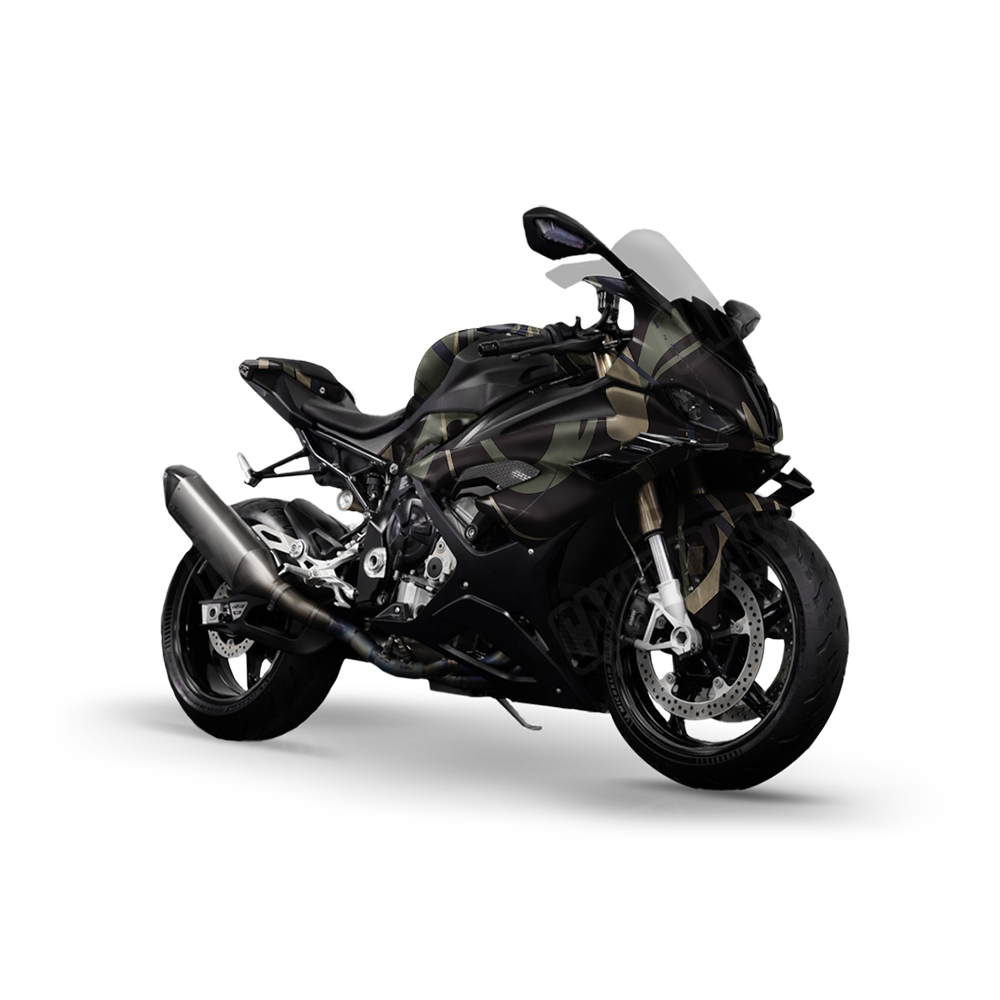 Liquid Smoke Militant Blue Sports Bike Wraps