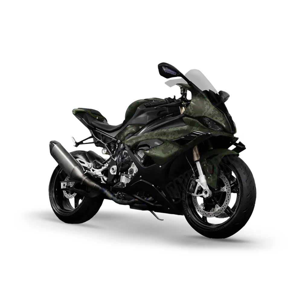 Pasted Army Dark Green Sports Bike Wraps