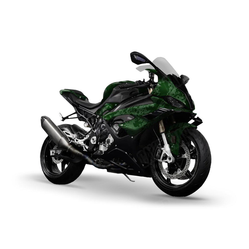 Pasted Elite Green Sports Bike Wraps