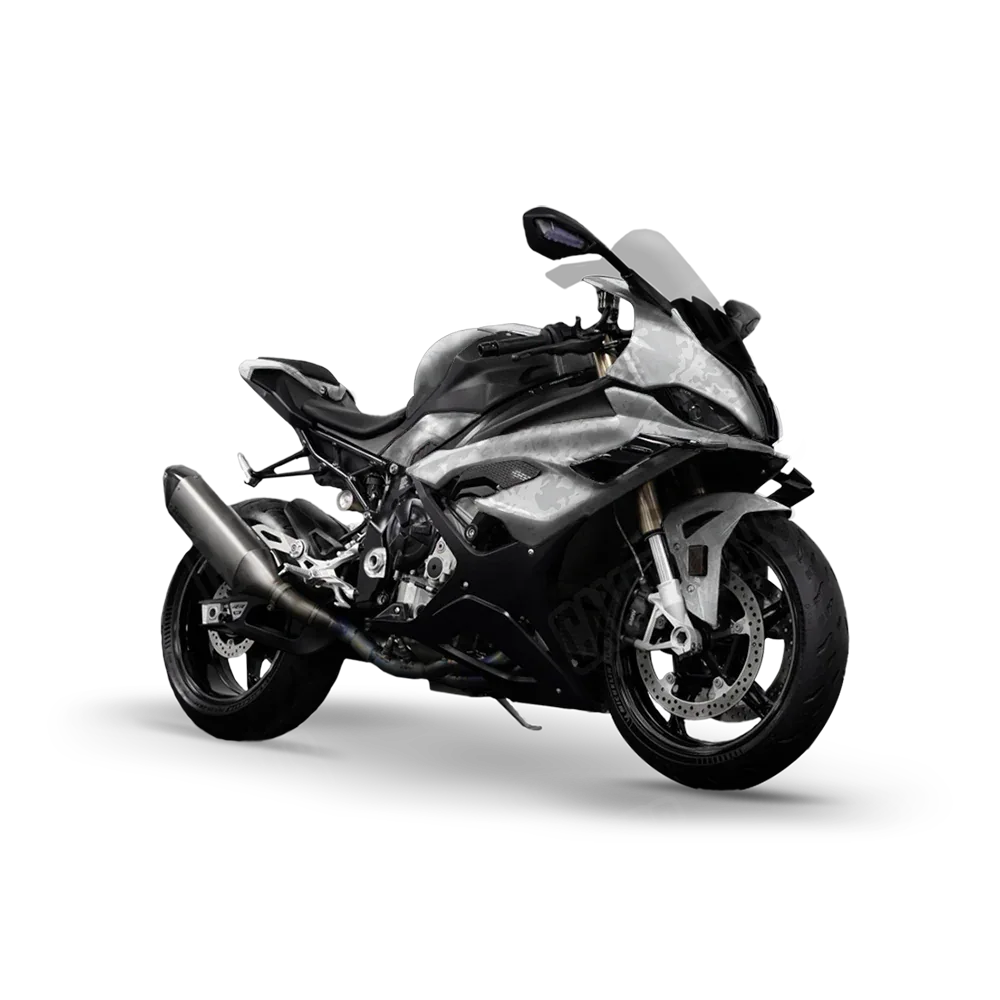 Pasted Elite White Sports Bike Wraps