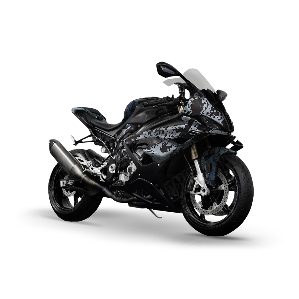 Pasted Navy Sports Bike Wraps