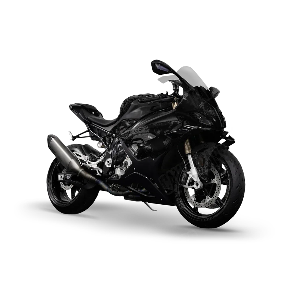 Realtree WAV3 Black Sports Bike Wraps