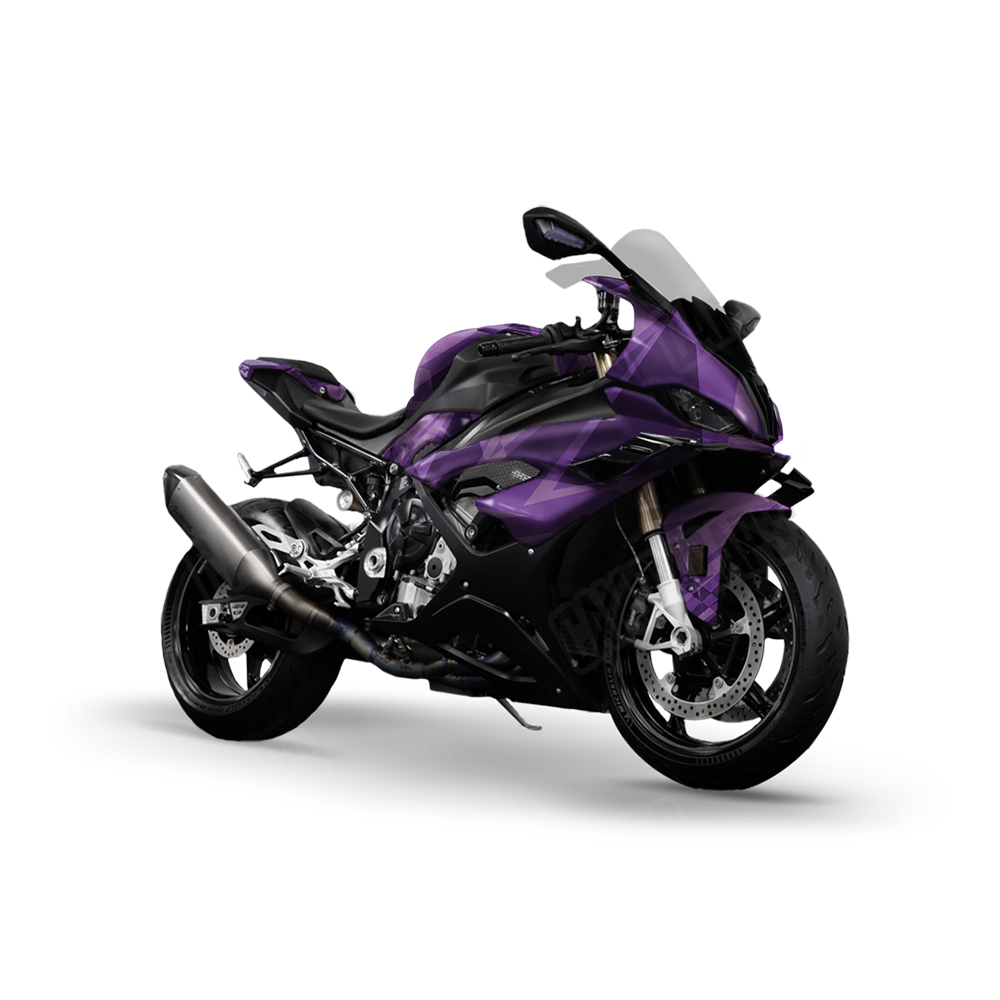 Sharp Elite Purple Sports Bike Wraps