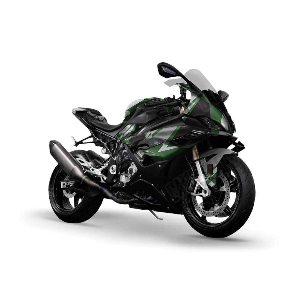 Sharp Green Tiger Sports Bike Wraps