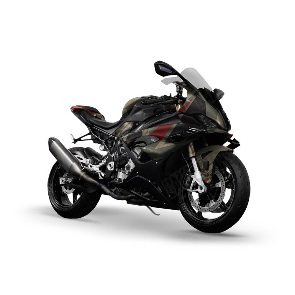 Sharp Militant Red Sports Bike Wraps