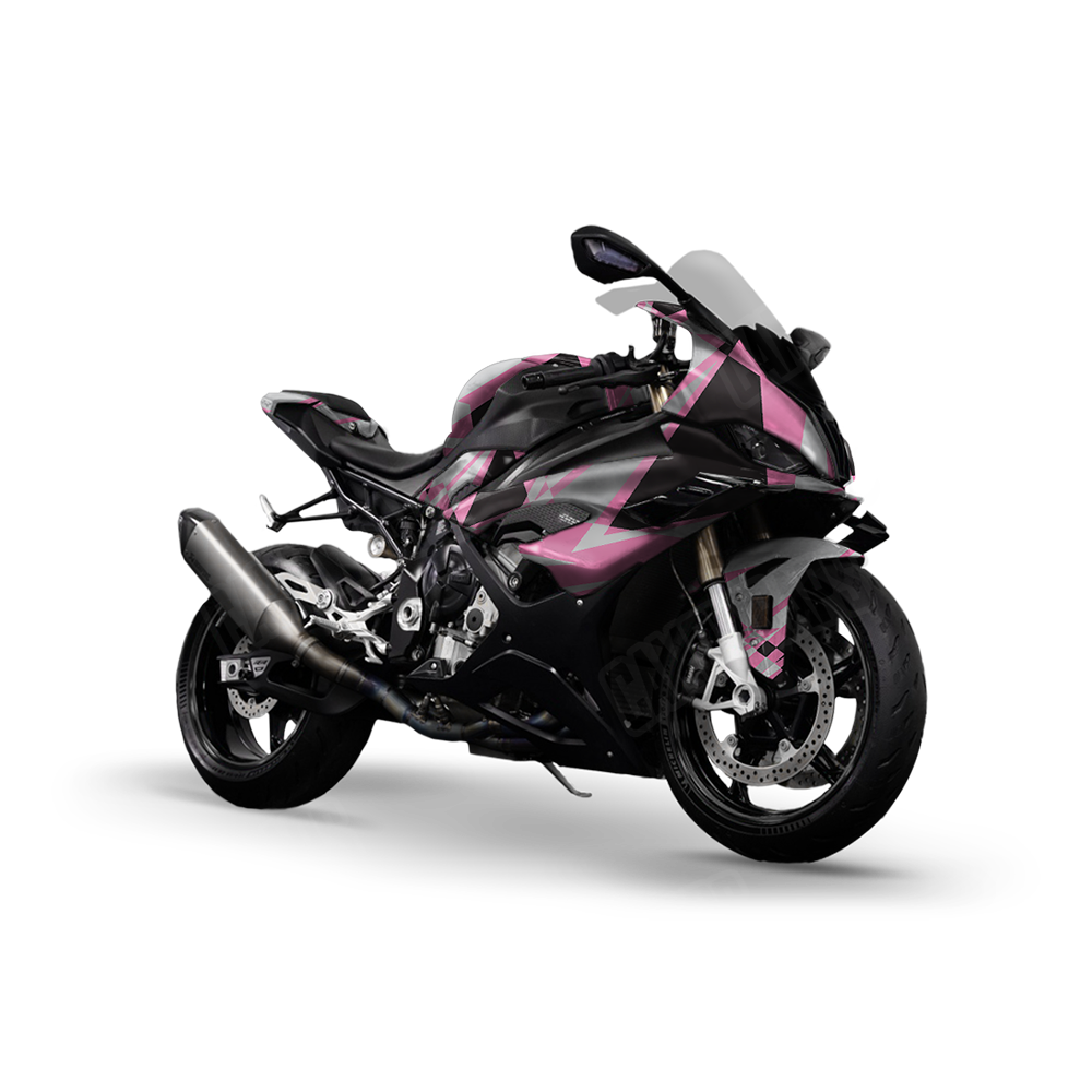 Sharp Pink Tiger Sports Bike Wraps