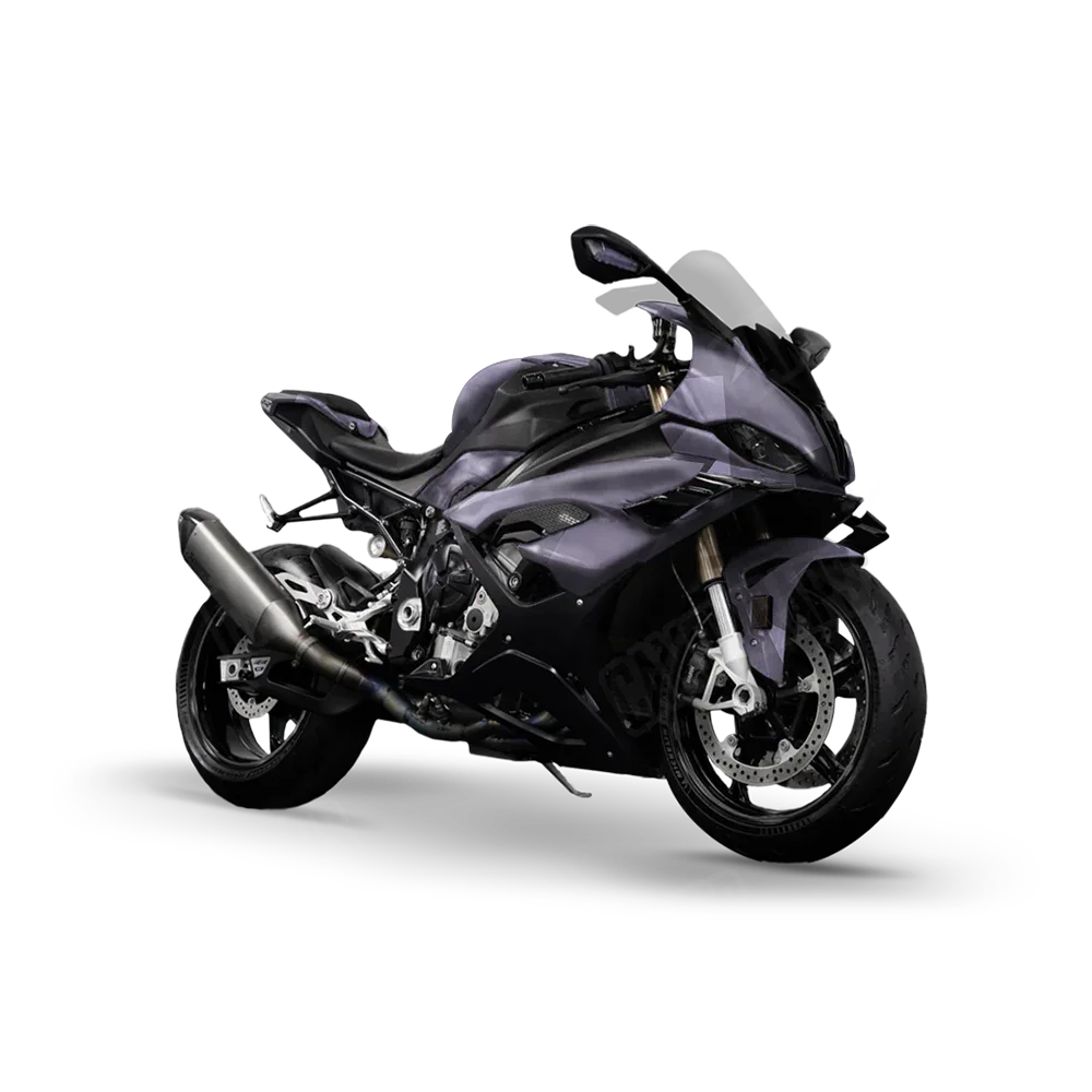 Shattered Lilac Sports Bike Wraps