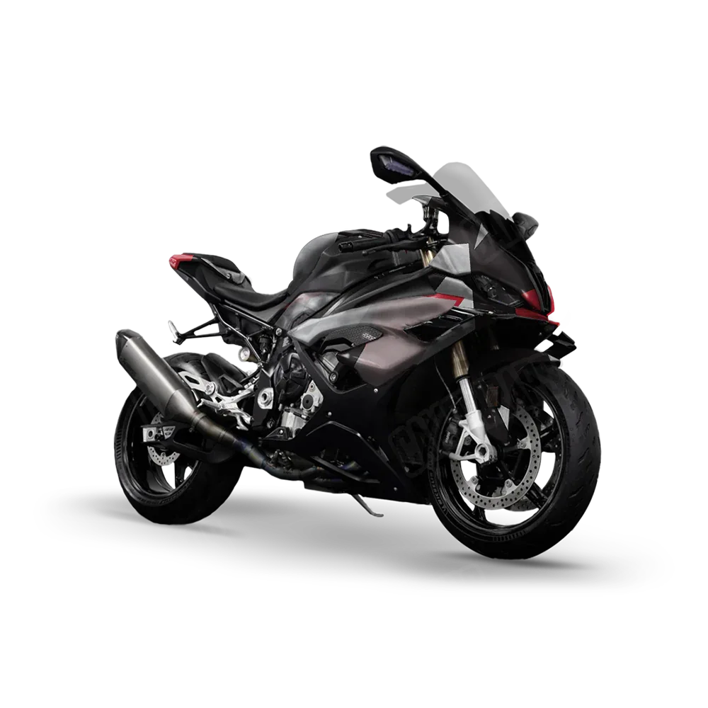 Shattered Red Tiger Sports Bike Wraps